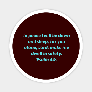 Bible Verse Psalm 4:8 Magnet